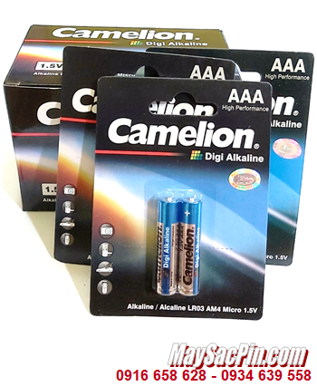 COMBO 1 HỘP 12vỉ (24viên) Pin AAA 1.5v Alkaline Camelion LR03P _Giá chỉ 186.000đ/HỘP 24viên